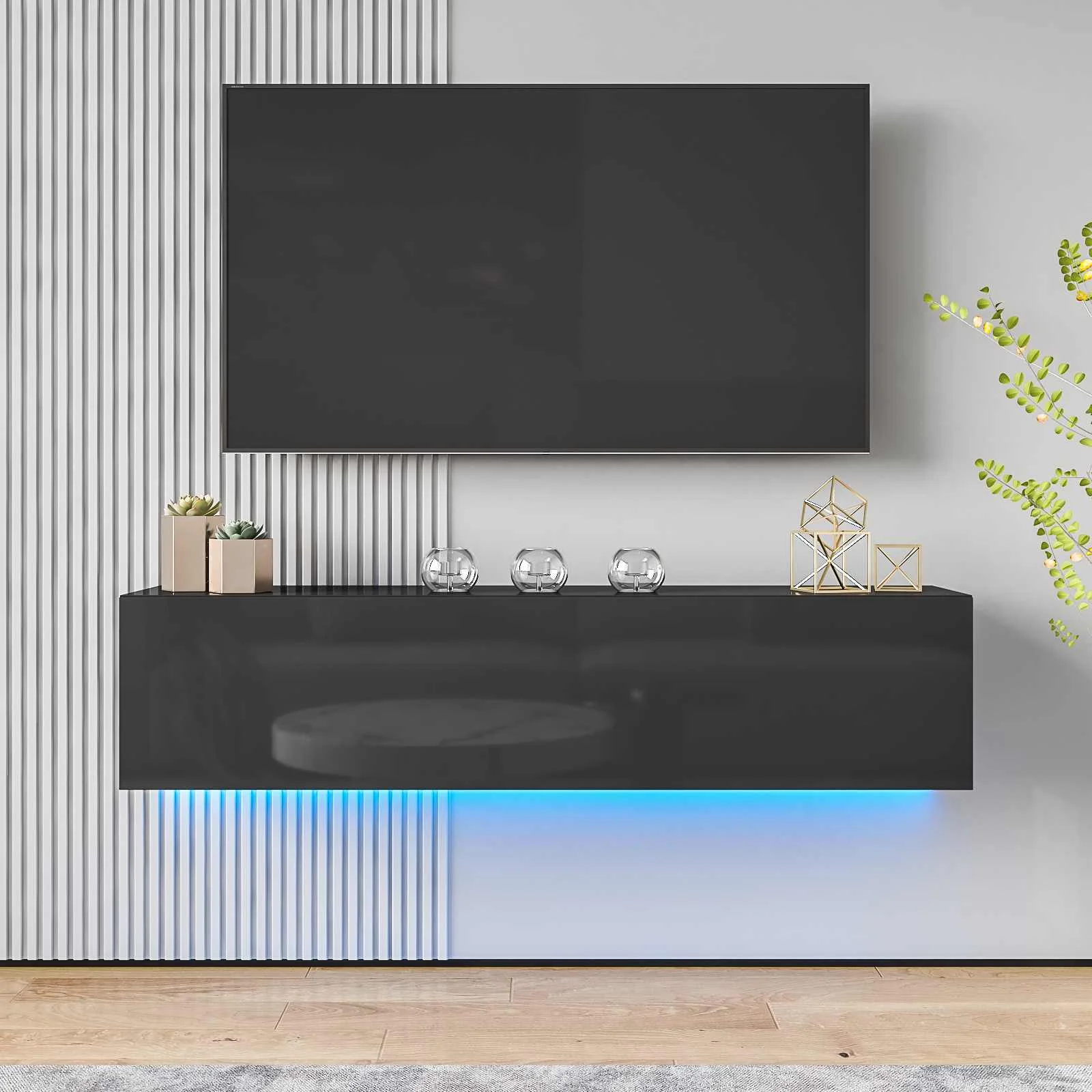 Floating TV Stands with LED Lights 55