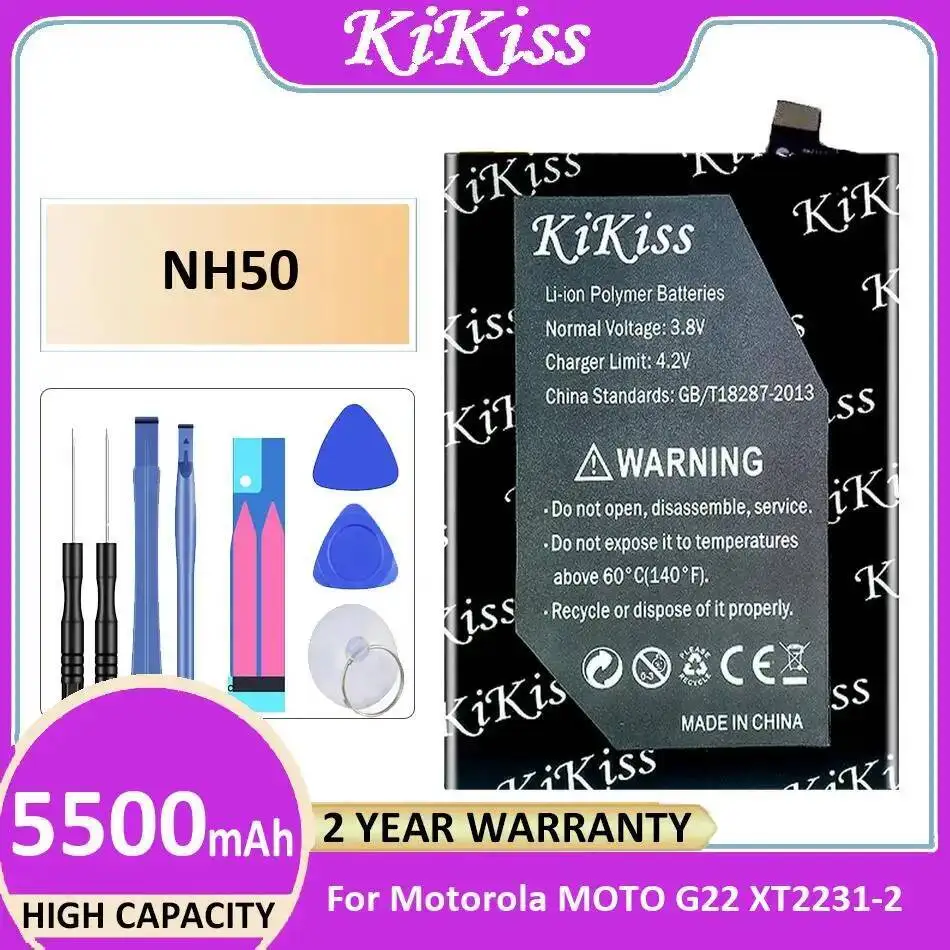 

5500Mah Reliable Power Supply For Motorola Moto G22 XT2231-2 NH50 Mobile Phone Battery