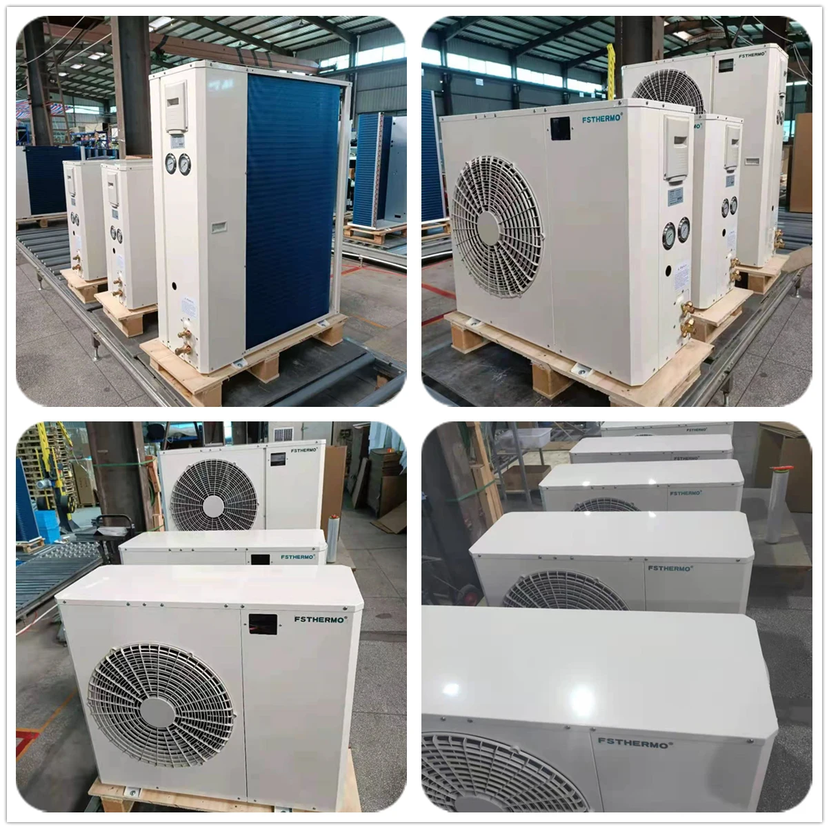 R404a Low Height Top Mounted Monoblock Horizontal Commercial Refrigeration Condensing Unit 1hp 2 Hp 3 Hp