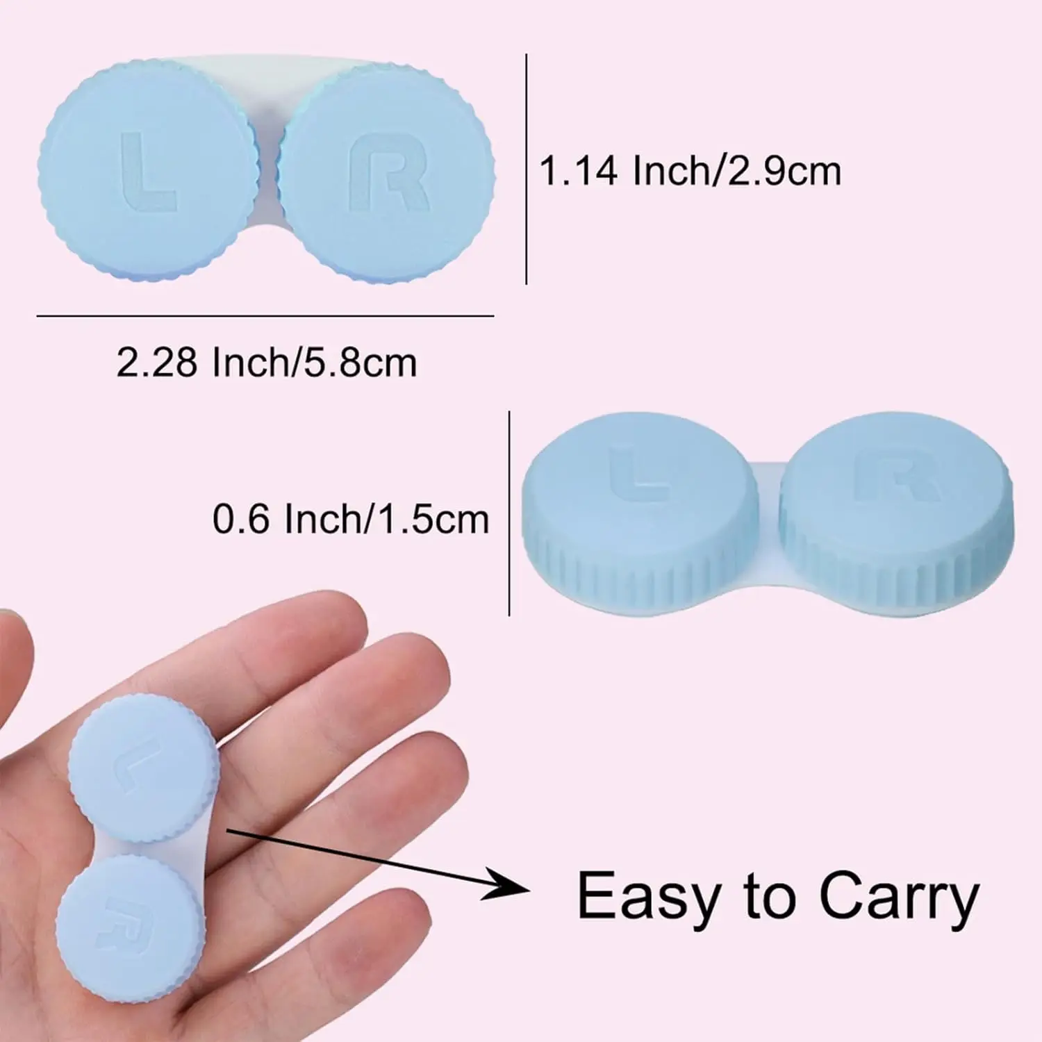 Contact Lens Case Box, Mini Contact Lens Case, Colorful Bulk Box Holder Container, Contact Lens Case Set