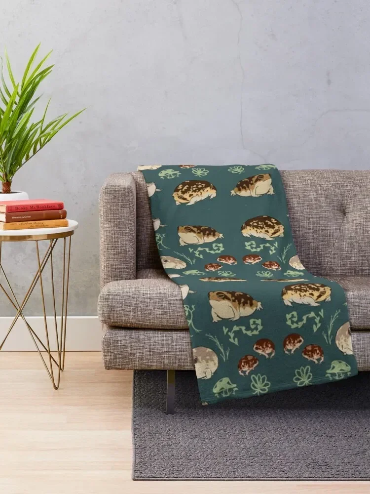 Rain Frog Pattern Throw Blanket Luxury St Summer Beddings Sofa Decorative Sofas Blankets