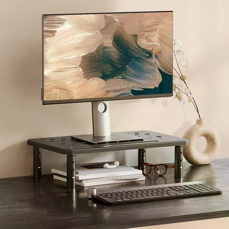 PC Screen Stand Desktop Computer Display Stand For Office Studio Working Study Students Adjustable Desk Monitor Rack Holder