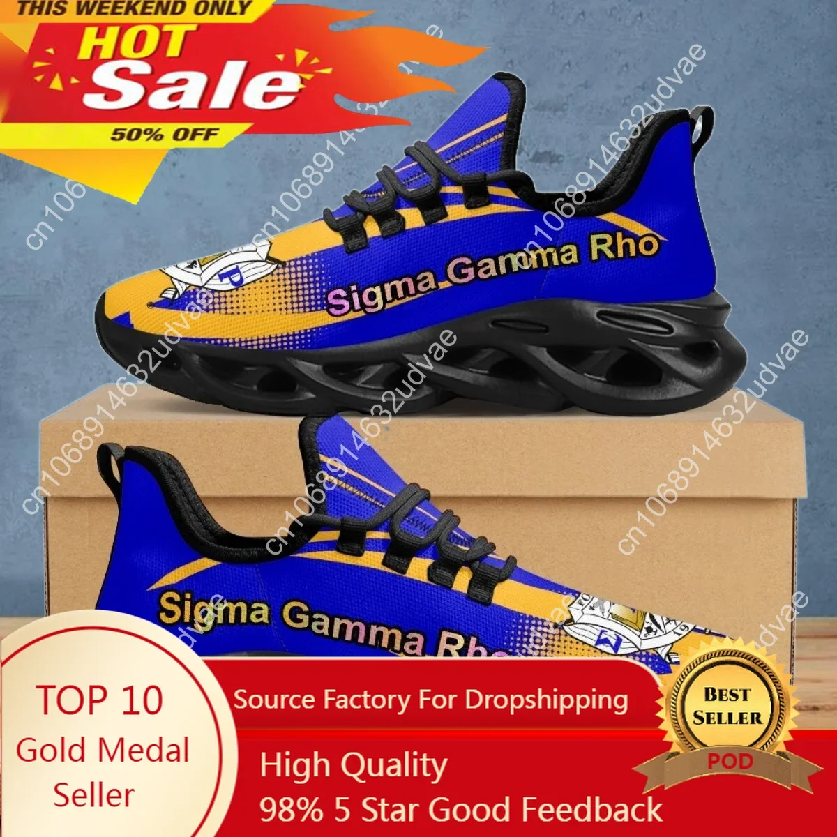 

Women Shoes Lace-up Mesh Shoes Sigma Gamma Rho Poddles Breathable Running Shoe Wear-resistant Tennis Flat Shoes Hot