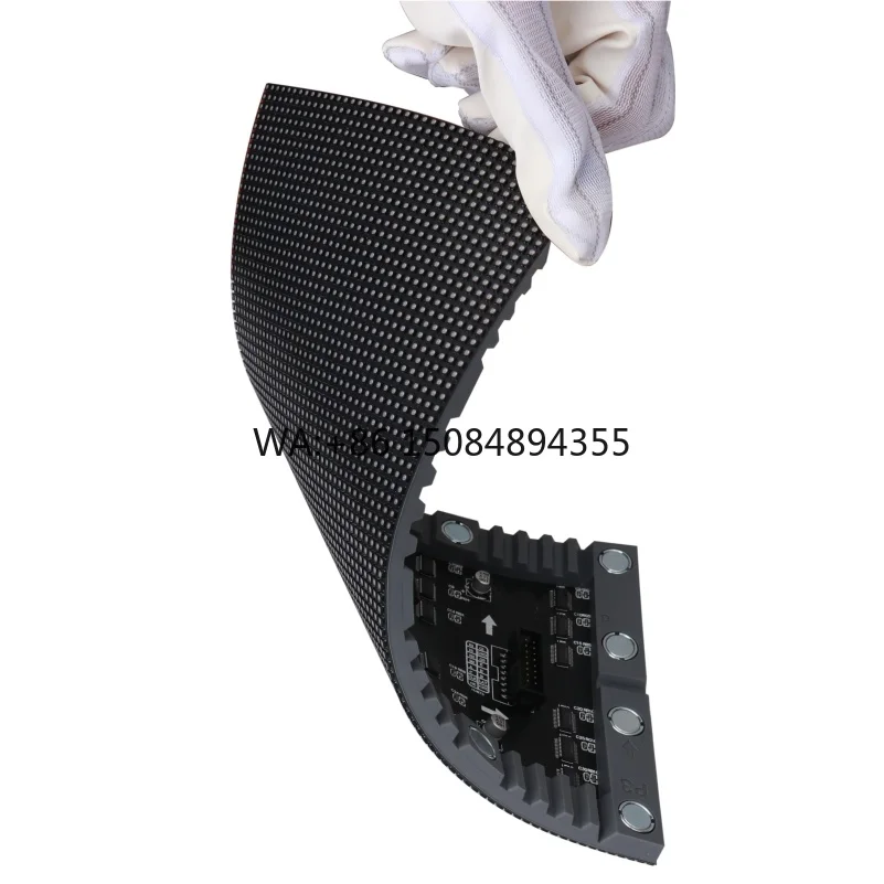 

Flexible P3 LED Display with Ribbon-Shaped Cylindrical Design Double-Curved Surface for Exhibition Hall and Science Museum