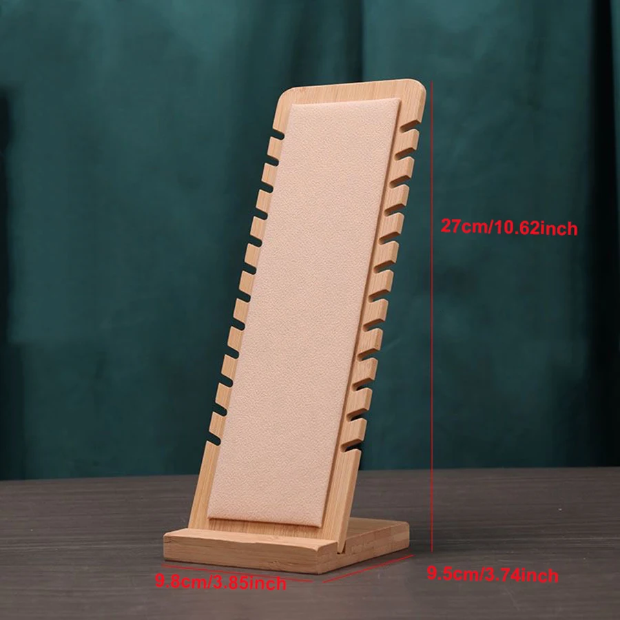1PC, Bamboo Vertical Jewelry Necklace Display Stand, Suitable for Jewelry Display Sales and Family Necklace Display.
