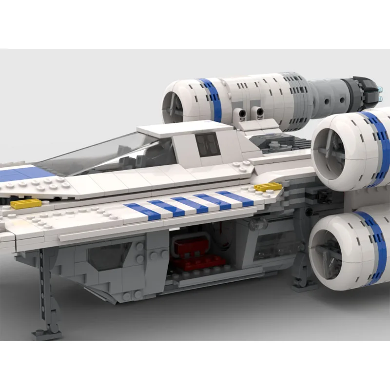 

MOC-222467 City Aerial Combat Fighter Building Block Model 1453 Pieces Boys' Children's Birthday Building Block Toy Gift