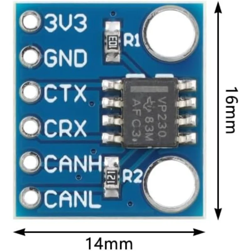 5/10Pcs SN65HVD230 CAN Bus Transceiver Module Up To 1Mbps Data Rate Industrial Communication High Compatible with CAN Networks