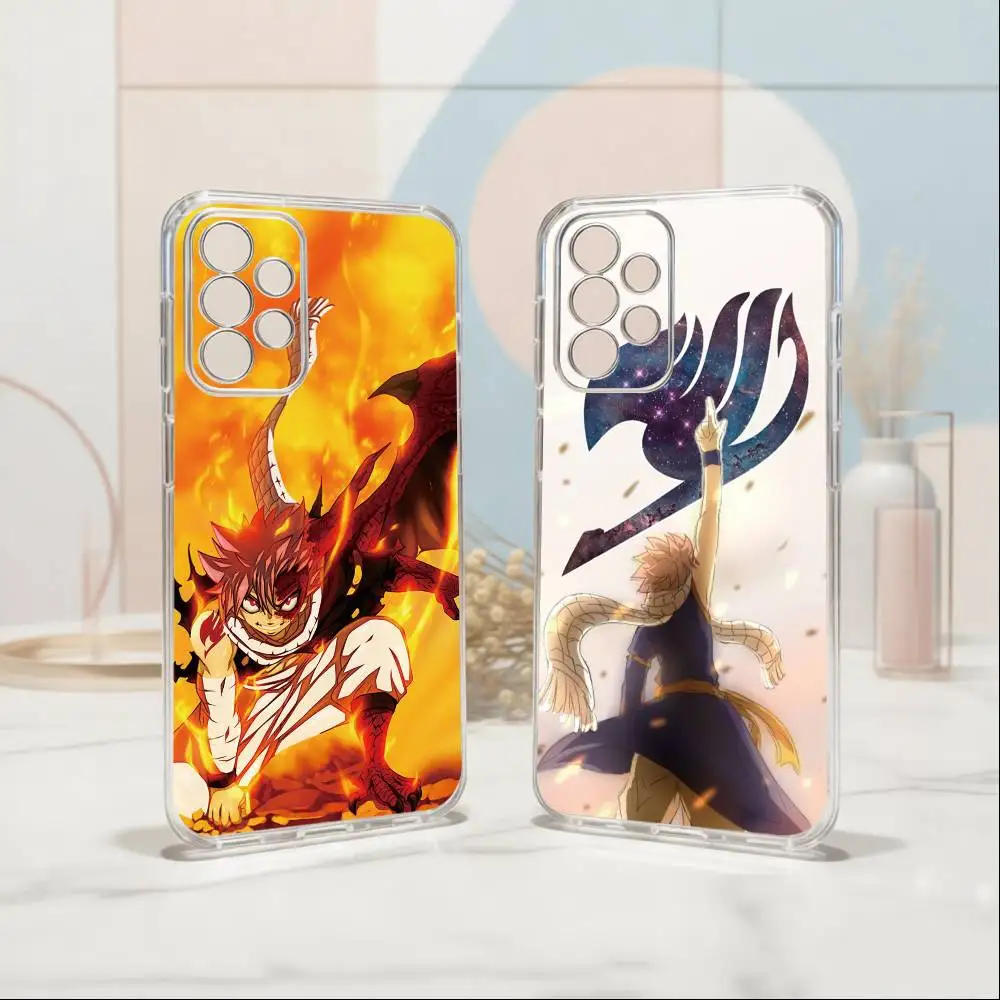 Fairy Tail Natsu Dragneel Phone Case For Samsung S25,S24,S21,S22,S23,S30,Ultra,S20,Plus,Fe Transparent Cover