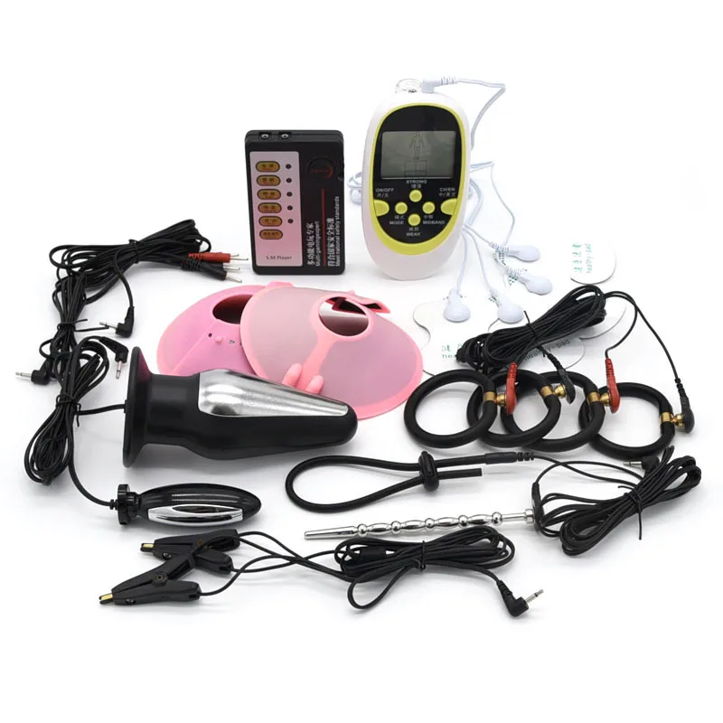 Electric Shock Wire E-stim Power Box Electrical Sex Accessorry For Stimulation Women Men Penis/Anal/Vagina/Nipple/Glans Bdsm Toy