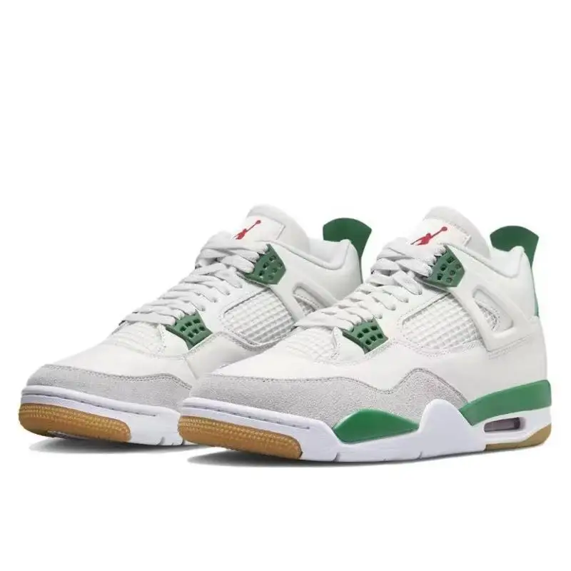 Nike-zapatillas de baloncesto x Air Jordan 4 Retro SB Pine Green para hombre y mujer, deportivas clásicas para exteriores