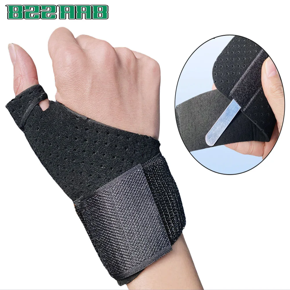 Reversible Thumb & Wrist Stabilizer Splint Brace - Lightweight Breathable Support for Trigger Finger, Arthritis, Carpal Tunnel