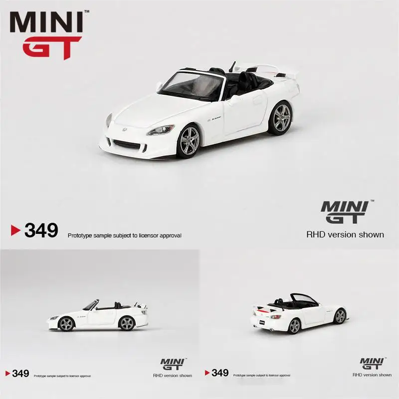 MINI GT 1:64 #349 S2000 (AP2)  S Grand Prix Diecast Model  Race Car Kids Toys Gift