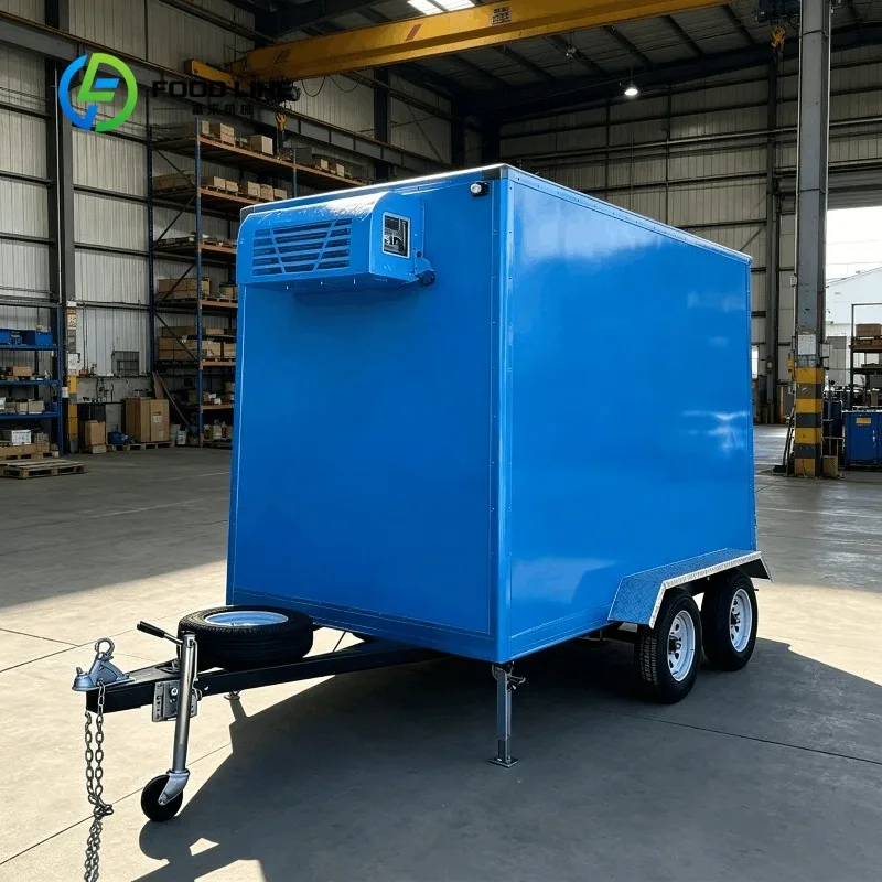 Customized Mobile Freezer Trailer With Polyurethane Foam Panels And Cooling Unit For Dairy Products Bulk Purchase Best Deal