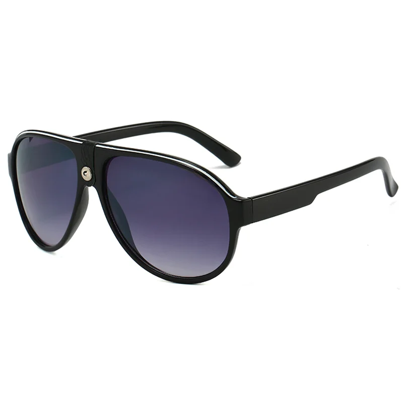 Large curved retro style fashionable glasses, very durable, ABS lenses, suitable for casual wear, daily fashion glasses - view 3