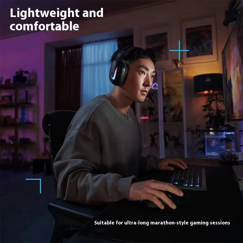 سماعات ألعاب بلوتوث لاسلكية من لوجيتك G522 - سماعة كمبيوتر مزودة بميكروفون بلوتوث