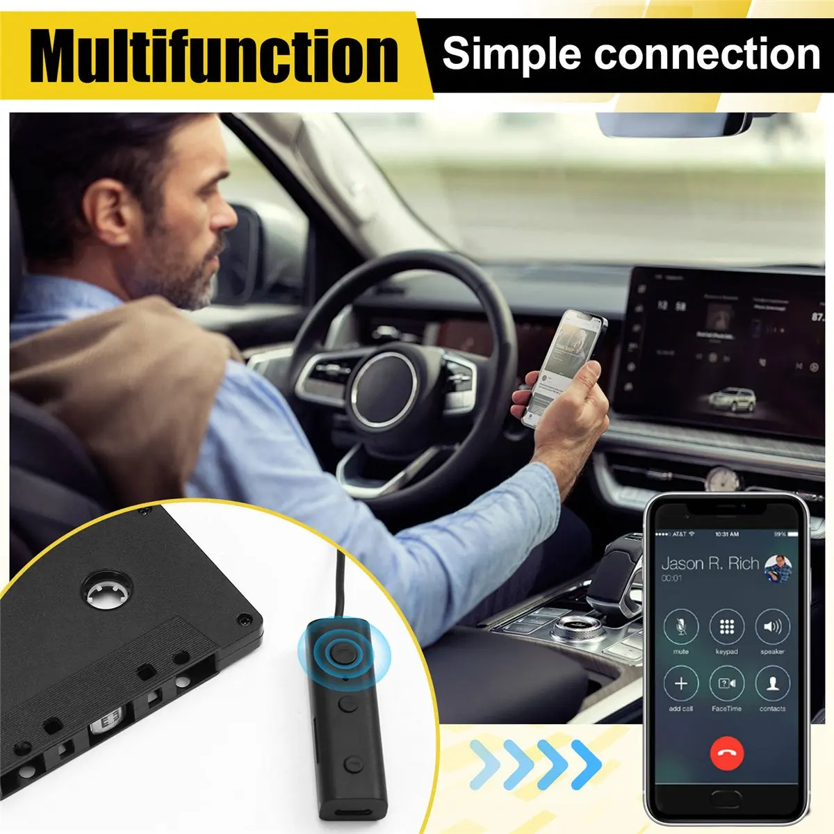 m85k-bluetooth-50-カーオーディオステレオカセット-車載bluetoothテープカセットプレーヤー-車載mp3プレーヤーコンバーター