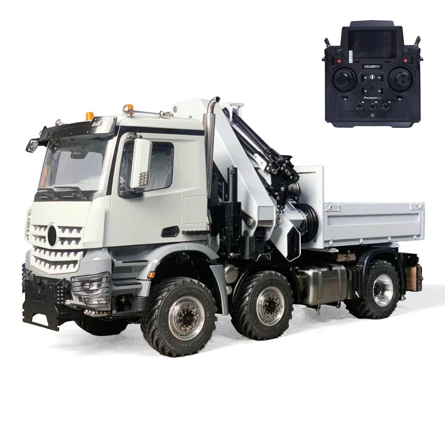 RC Crane Truck 1/14 6x6 RC Hydraulic Crane Metal Model AROCS 4151 Truck Crane Engineering Machinery Model Remote Control Car Toy