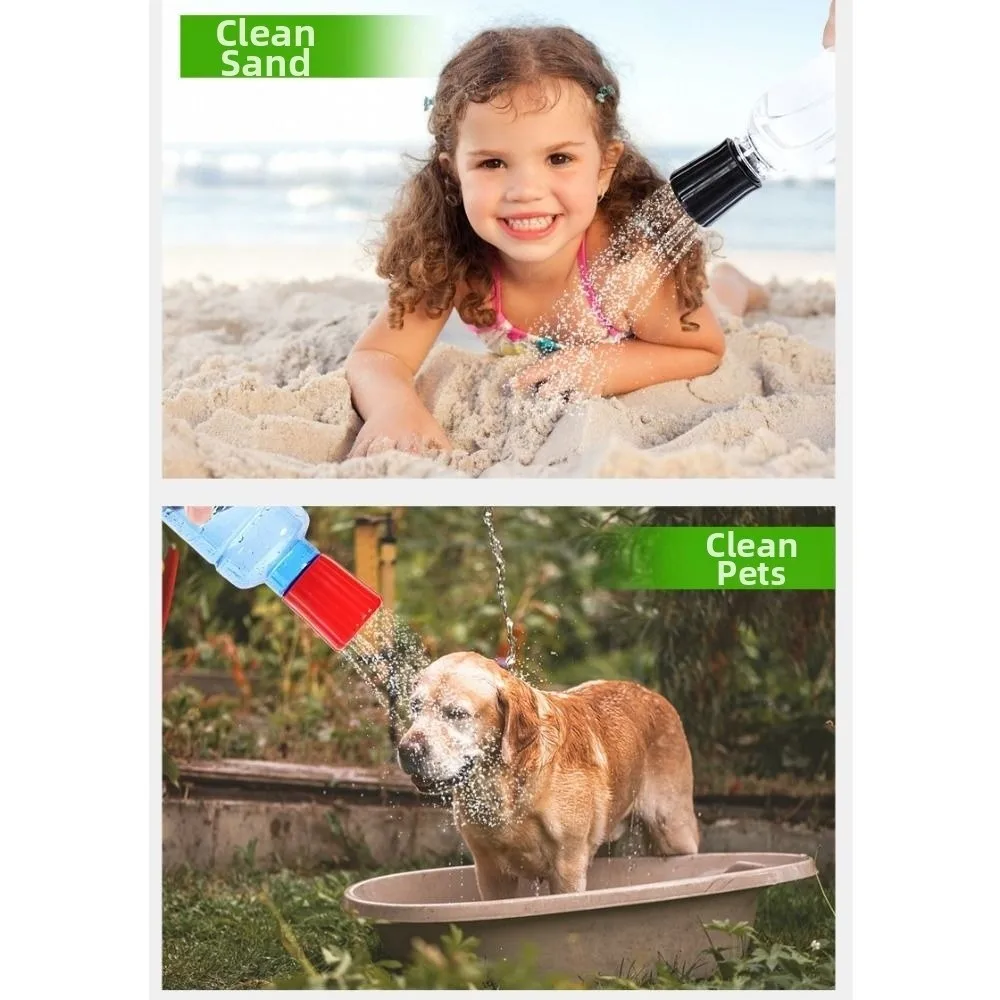 Portable Pet Shower Head Silicone Reusable Cat Cleaning Sprayer Universal Quick Washing Dog Shower Nozzle Pet Grooming
