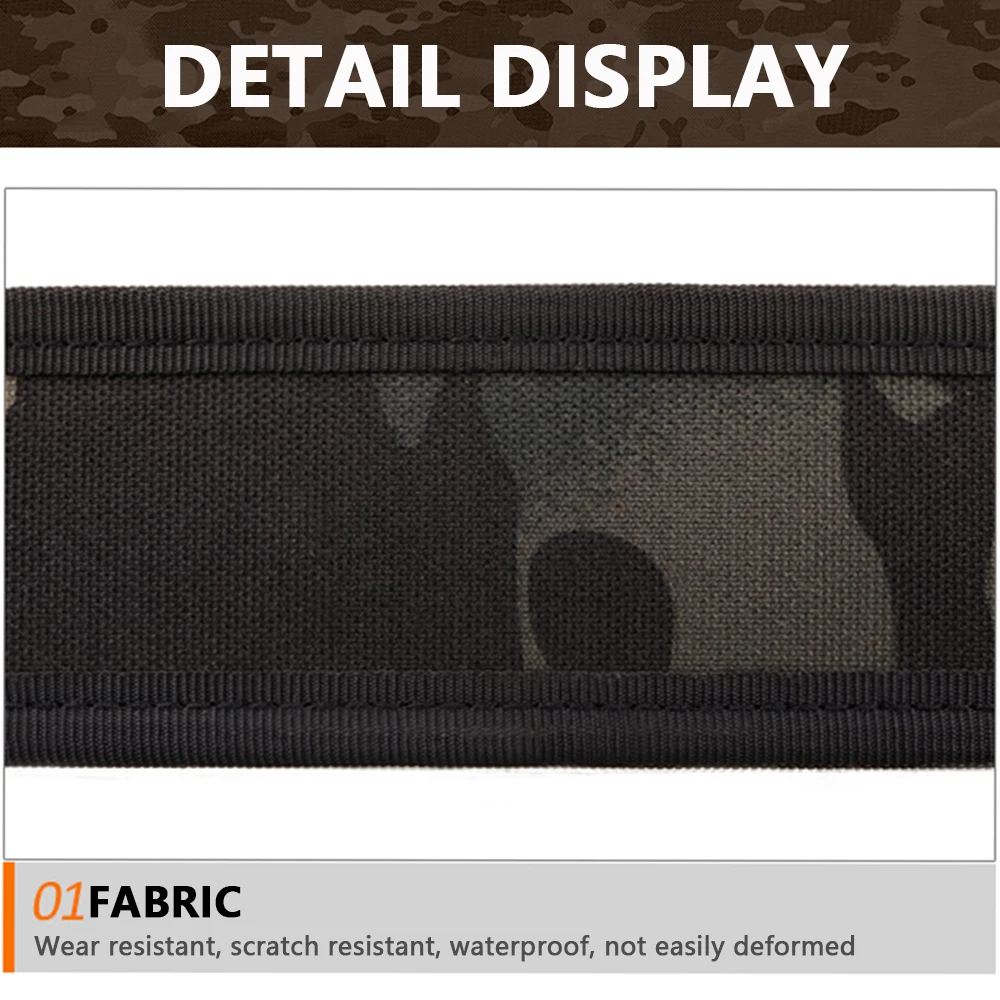 TUSHI Neuer taktischer Gürtel mit Schnellverschluss für Herren, Outdoor-Camouflage-Nylon, breiter Taillengürtel für Bergsteigen, Wandern, Arbeit, Angeln – Detail 4
