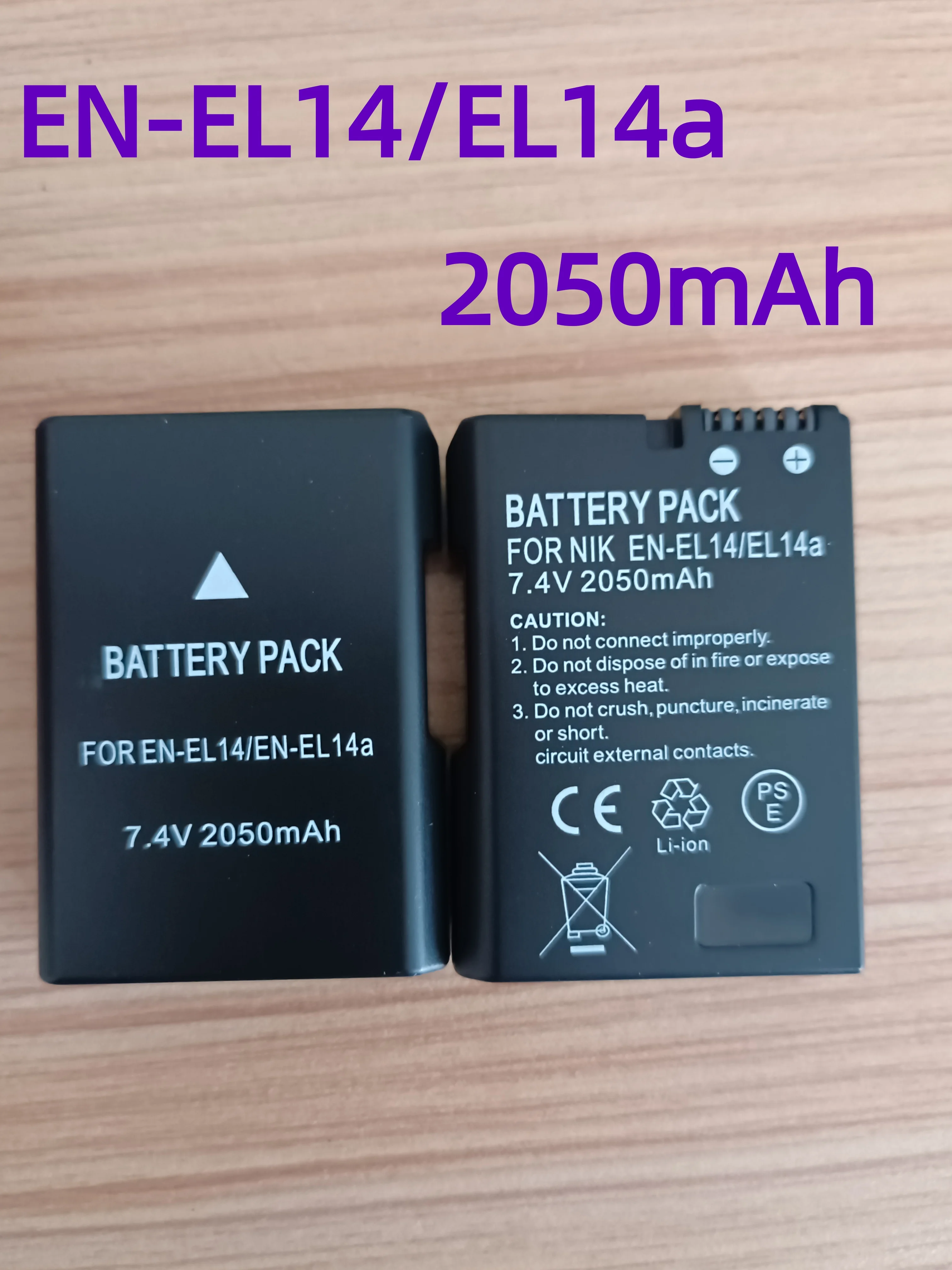 2050Mah EN-EL14 En …