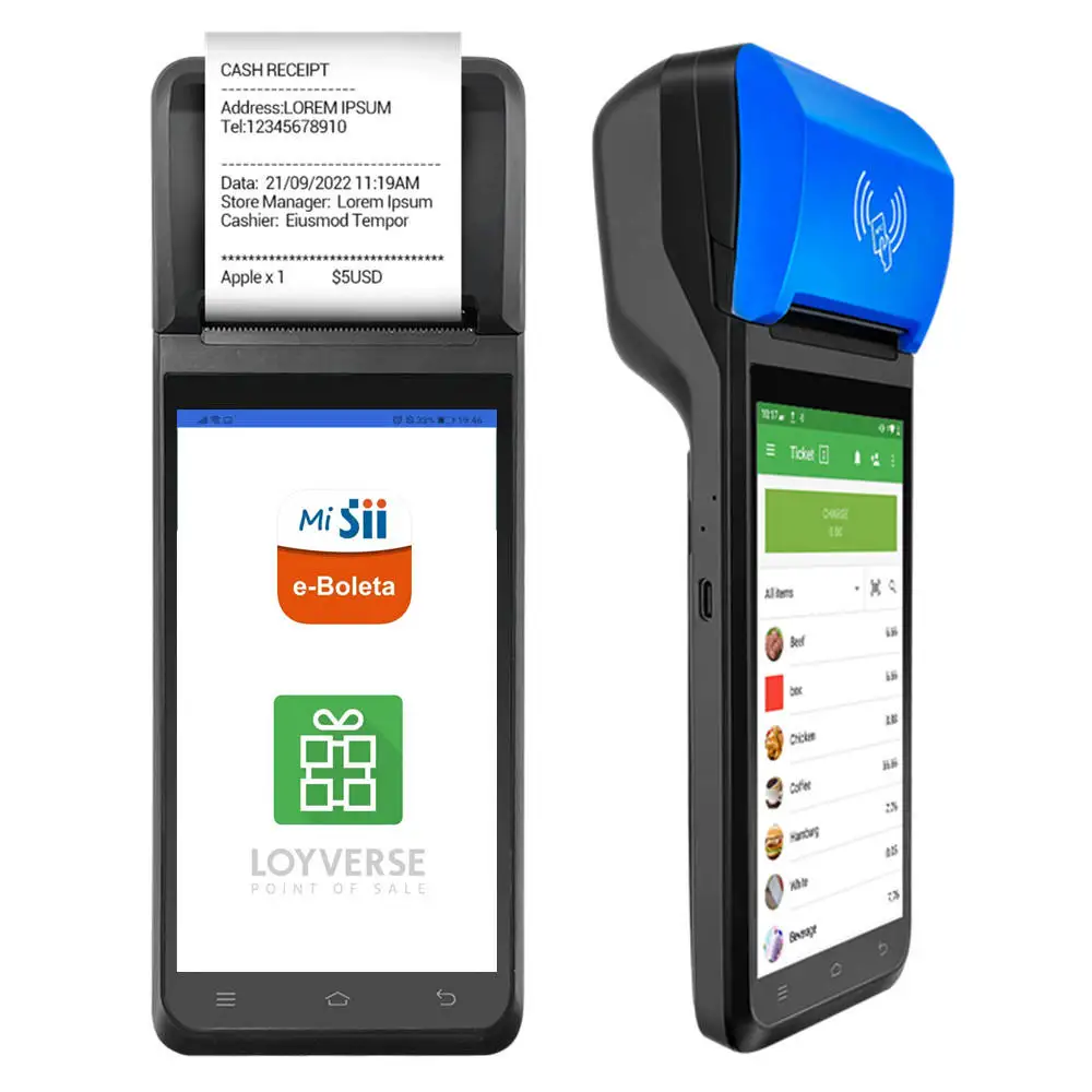 

FYJ F1-55s Электронный платежный терминал Pos-машина с сенсорным экраном Android Pos-терминал с принтером 90 мм/с