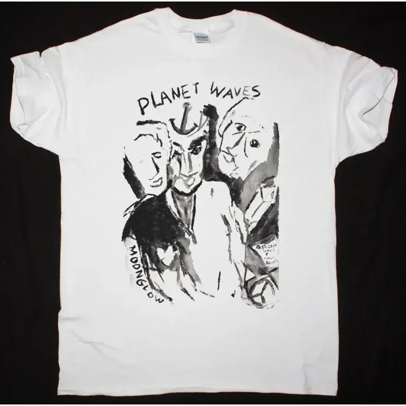 T-shirt blanc Bob Dylan Planet Waves