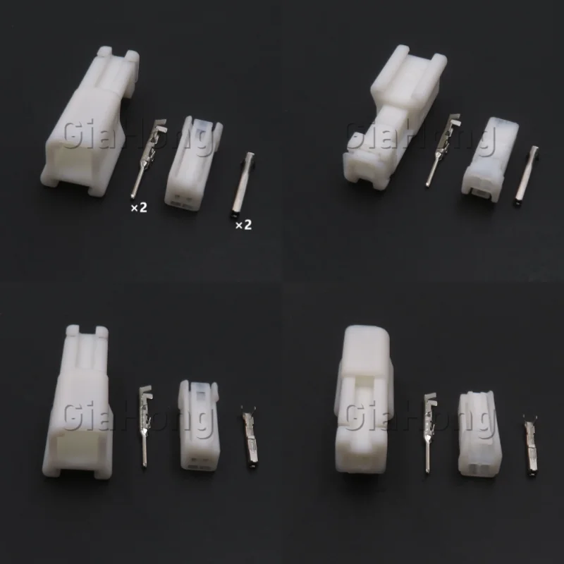 1 Set 2 Ways 6098-5071 6098-5070 Car Wire Connector AC Assembly Auto Atmosphere Light Socket Automotive Plug For Honda Toyota