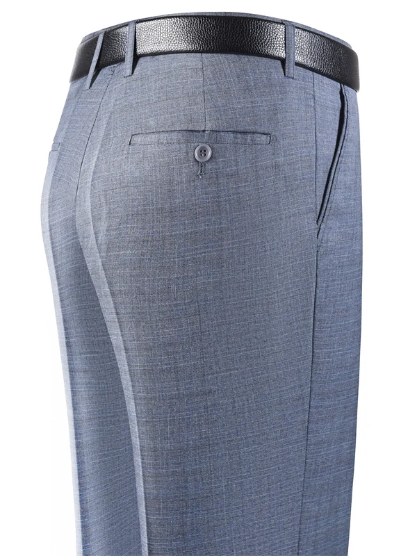 

Новые повседневные длинные брюки для мужчин среднего возраста, летние тонкие брюки из ледяного шелка, не требующие глажки, свободного кроя, для деловых мужчин