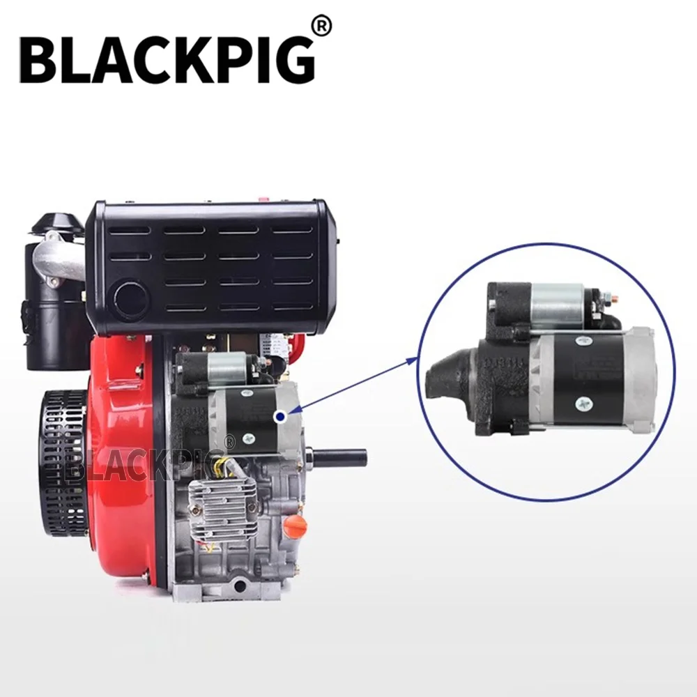 High Quality Generator Parts Starter Motor QDY12028B  12V 1.6KW 11T Teeth For 198F 1100F Diesel Engine Motor Starter