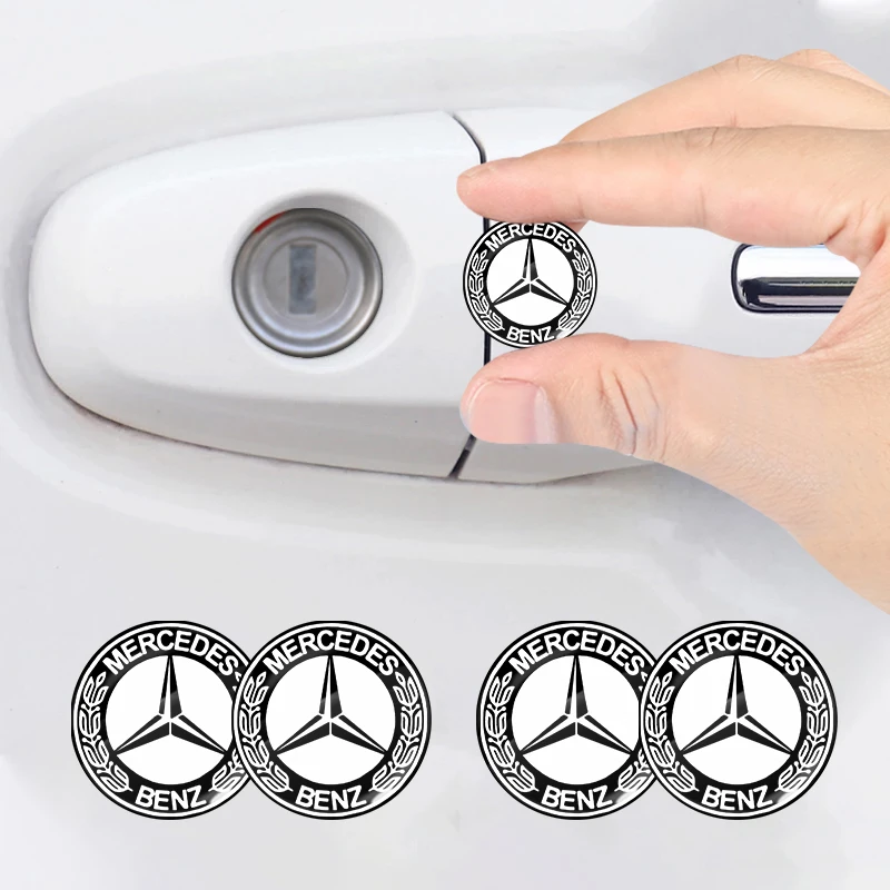 Auto Lock Schlüsselloch Aufkleber Türschloss Schützen Auto Aufkleber Emblem Für Mercedes-Benz V177 W247 W176 W177 W207 W203 W204 GLA GLC