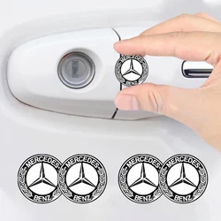 Pegatinas para cerradura de coche, pegatinas para cerradura de puerta, emblema de pegatinas protectoras para mercedes-benz V177 W247 W176 W177 W207 W203 W204 GLA GLC