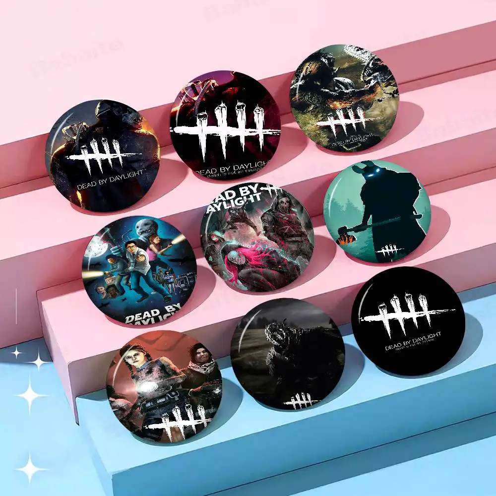 Dead By D-Daylight Tinplate Pin Button Custom Anime Role Old-school Brooch Cartoon Collar Badge Jewelry Gift Fans
