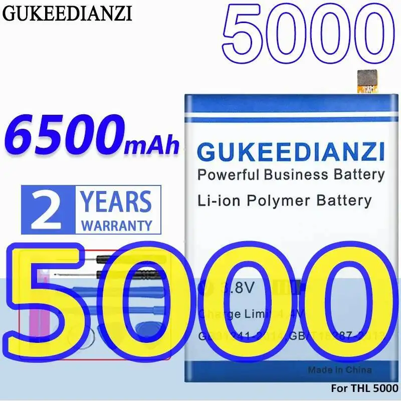 

Прочный аккумулятор мобильного телефона для Thl 5000 6500 мАч