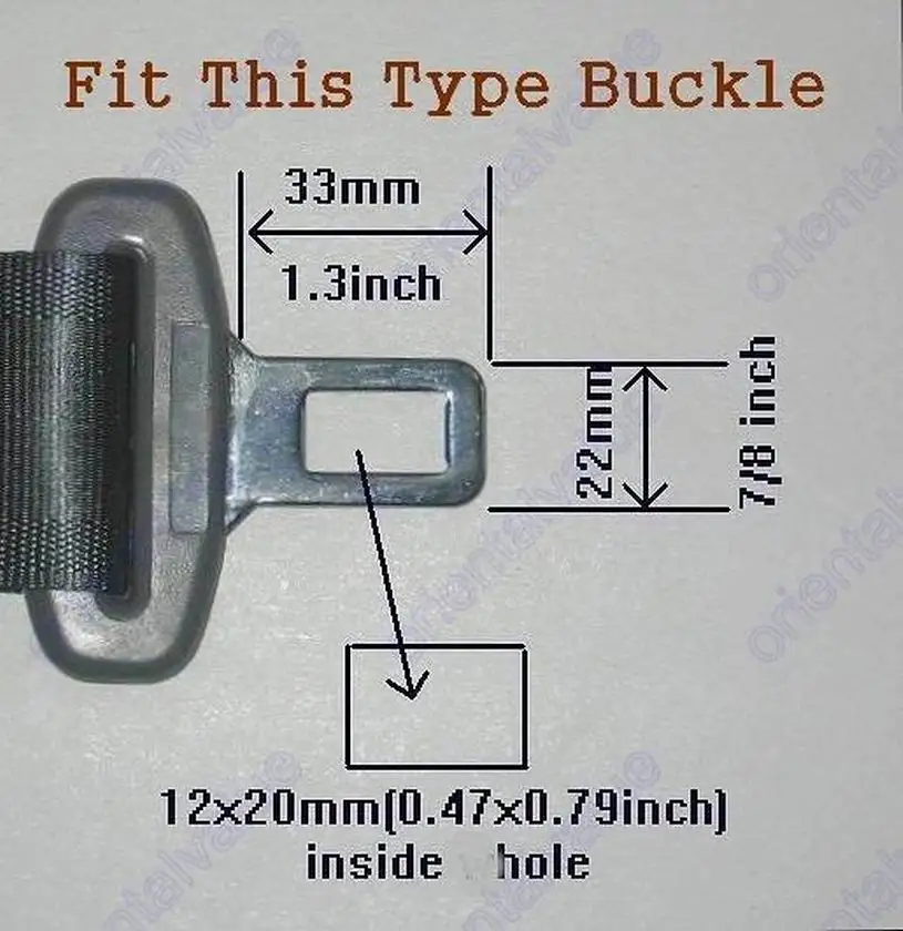 Rigid Stem Seat Belt Extender Extension Add 24cm  For 22mm (7/8 in) wide Buckle  fit All VW BMW VOLVO AUDI Citroen GREY  COLOR