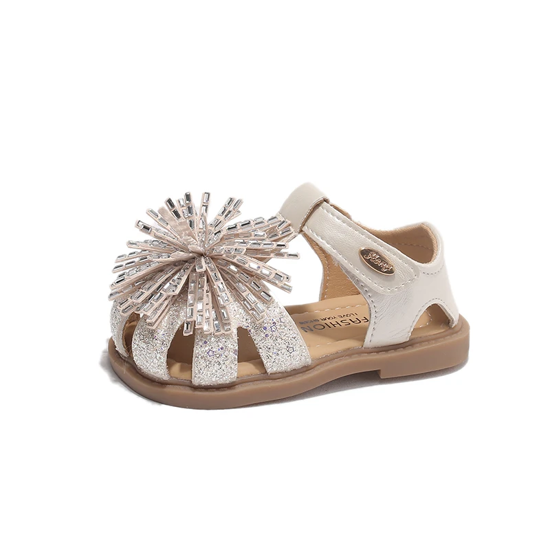 Girls Soft Sole Sandals Summer kid's Non-Slip Open-Toe Casual Sandals Toddler  Adjustable Strap Back to School