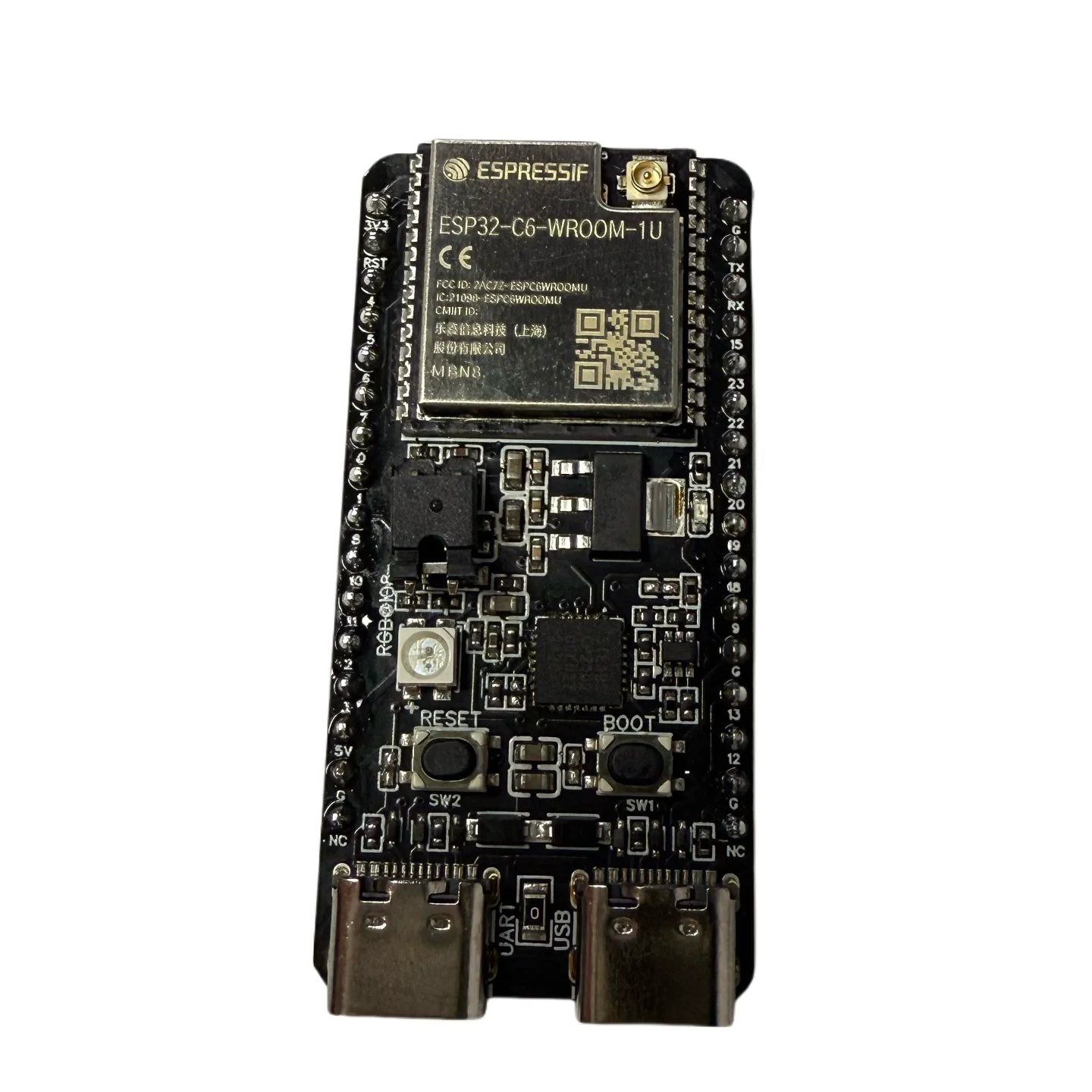 ESP32-C6-DevKitC-1U USB for CP2102 carry ESP32-C6-WROOM-1U N8 Wi-Fi 6 BLE Zigbee Thread Development Board ESP32-C6