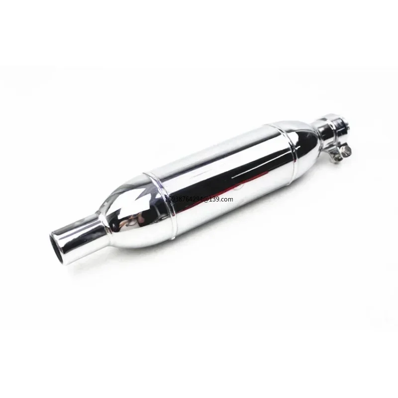 

1-Motorcycle modified retro exhaust pipe can be double-row back pressure Harley four-purpose interface Prince 250 short