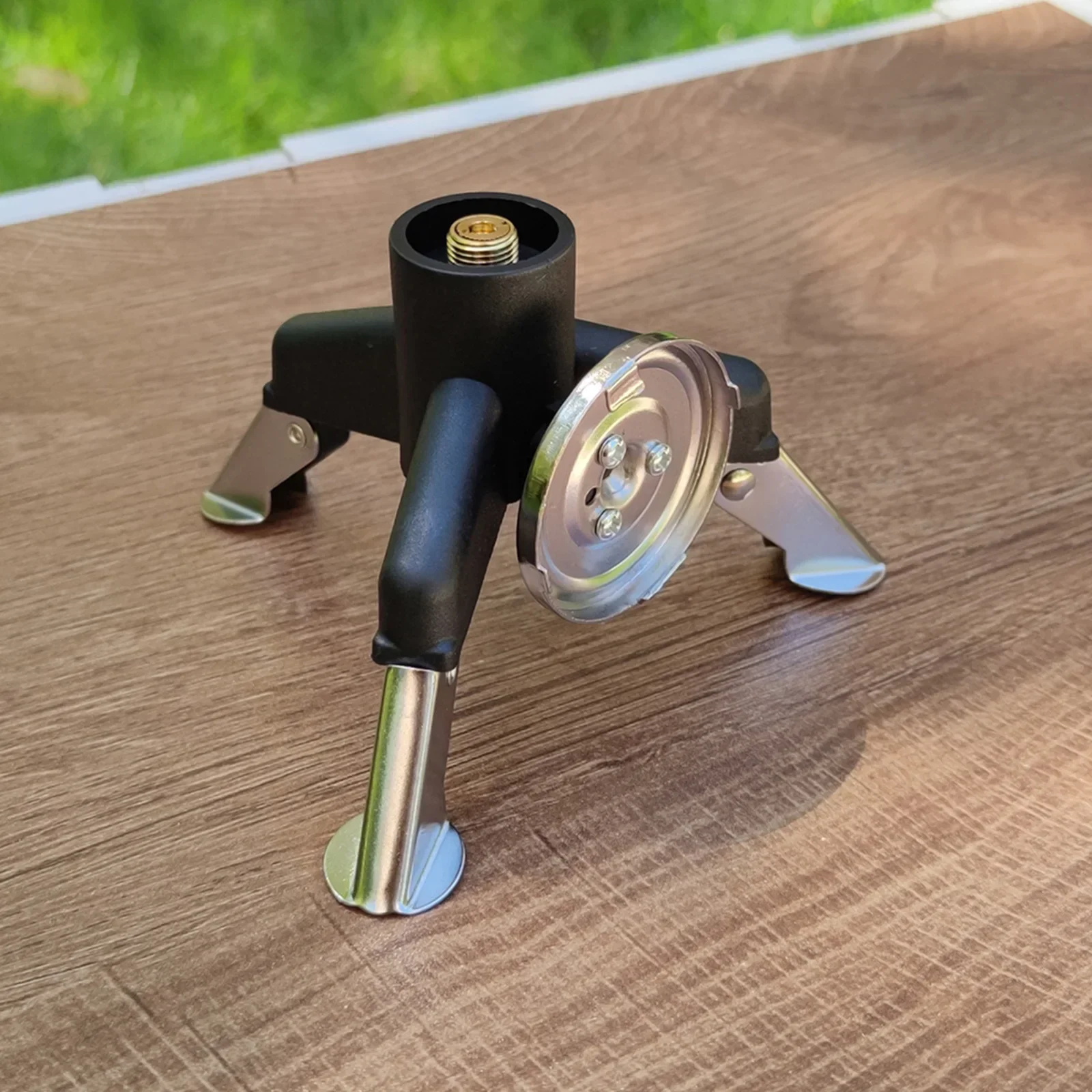 Three Legs Gas Tank Adapter Outdoor Tripod Gas Stove Connector Ultralight Tank Stand Adapter  Camping Hiking Equipment image 3