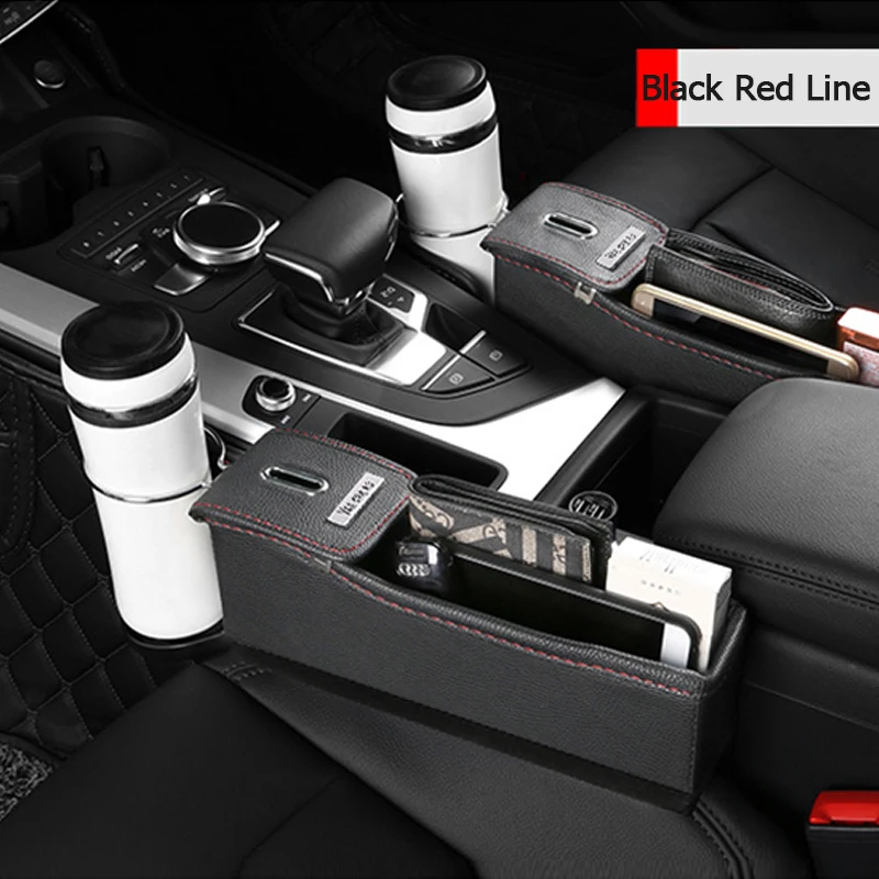 

Автомобильный универсальный органайзер для зазора сиденья из искусственной кожи, ящик для хранения автомобильных сидений, подходит для автоконсоли, боковой карман, щелевой интерьер
