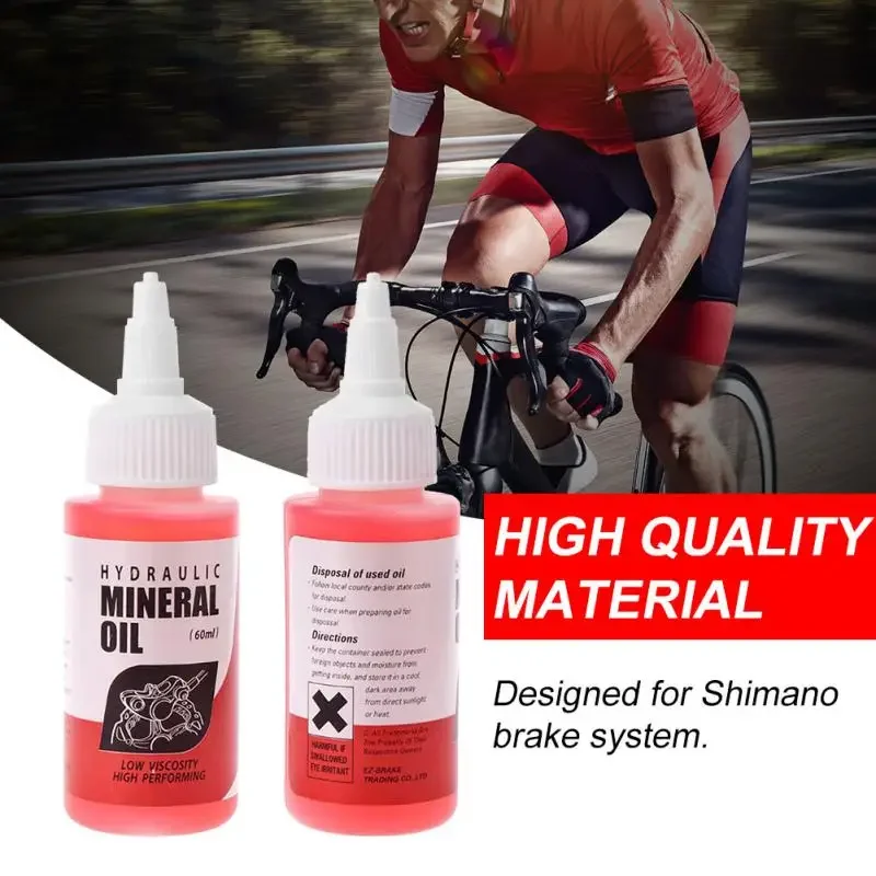 Nuevo Sistema de aceite Mineral de frenos de bicicleta, líquido de 60ml para bicicletas de montaña Shimano 27RD, líquido de aceite para frenos de disco hidráulico