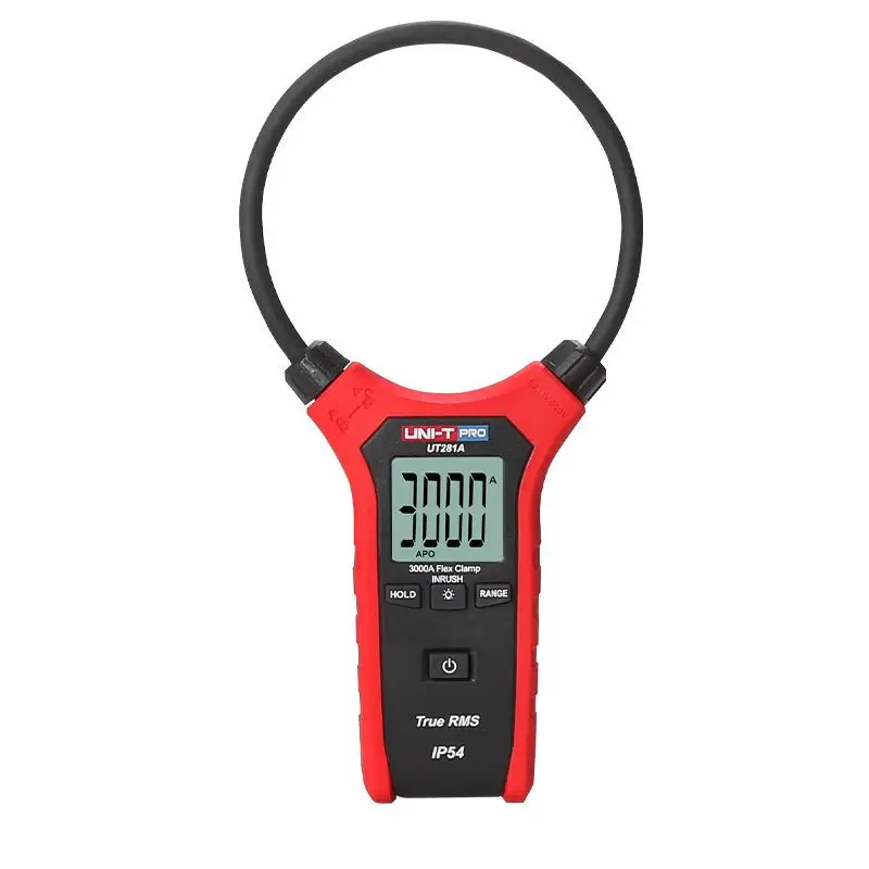 

UNI-T UT281A Smart AC 3000A Digital Flexible Clamp Meter Multimeter Handheld Voltage Current Resistance Frequency Test Backlight