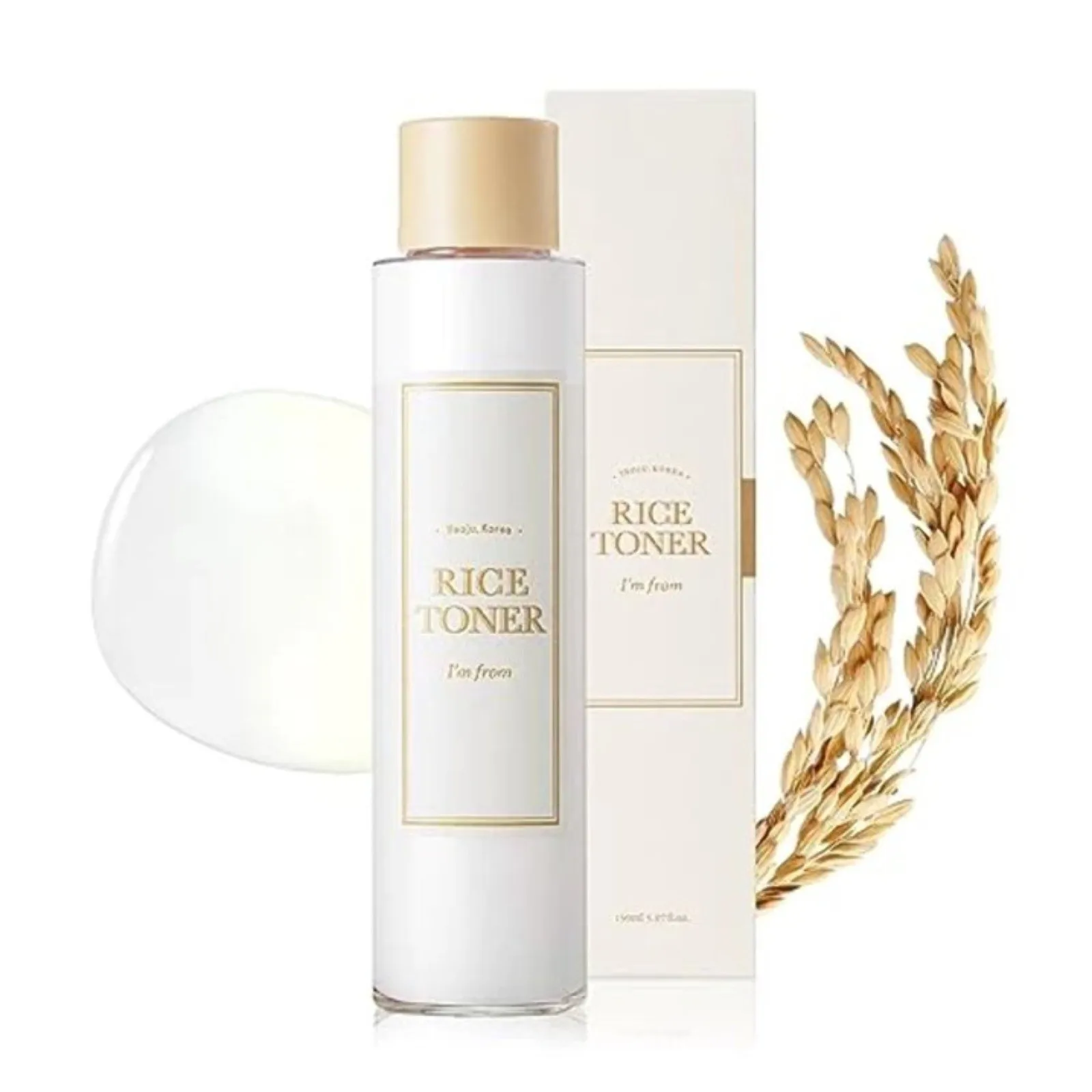Rice Toner, 77.78% Rice Extract, Glow With Niacinamide, Hydrating For Dry Skin, Vegan, Beauty Toner, 5.07 Fl Oz/150ml