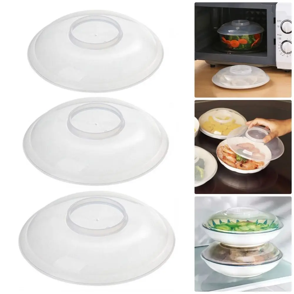 1Pcs Heat Preservation Microwave Splatter Cover High Temperature Resistant Bowl Fresh Lid Microwave Heating Lid