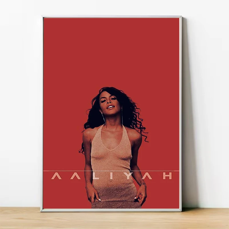 American Singer A-Aaliyah Poster Decorative Prints Wall Painting Large Paintings Modern Living Room Decoration Home Decorations