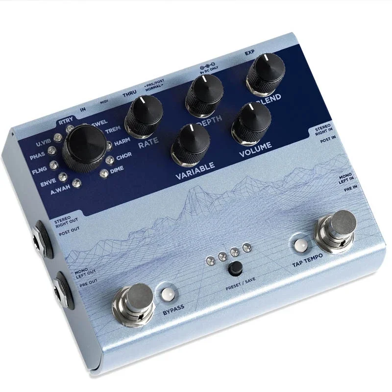 

Terraform Chorus Filter Wah-Wah Atmosphere Trill Phase Integrated Guitar Peripheral Effector