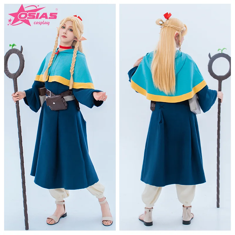 OSIAS Marcille Donato conjunto de disfraz de Cosplay Marcille Donato peluca Marcille Donato zapatos delicioso en mazmorra