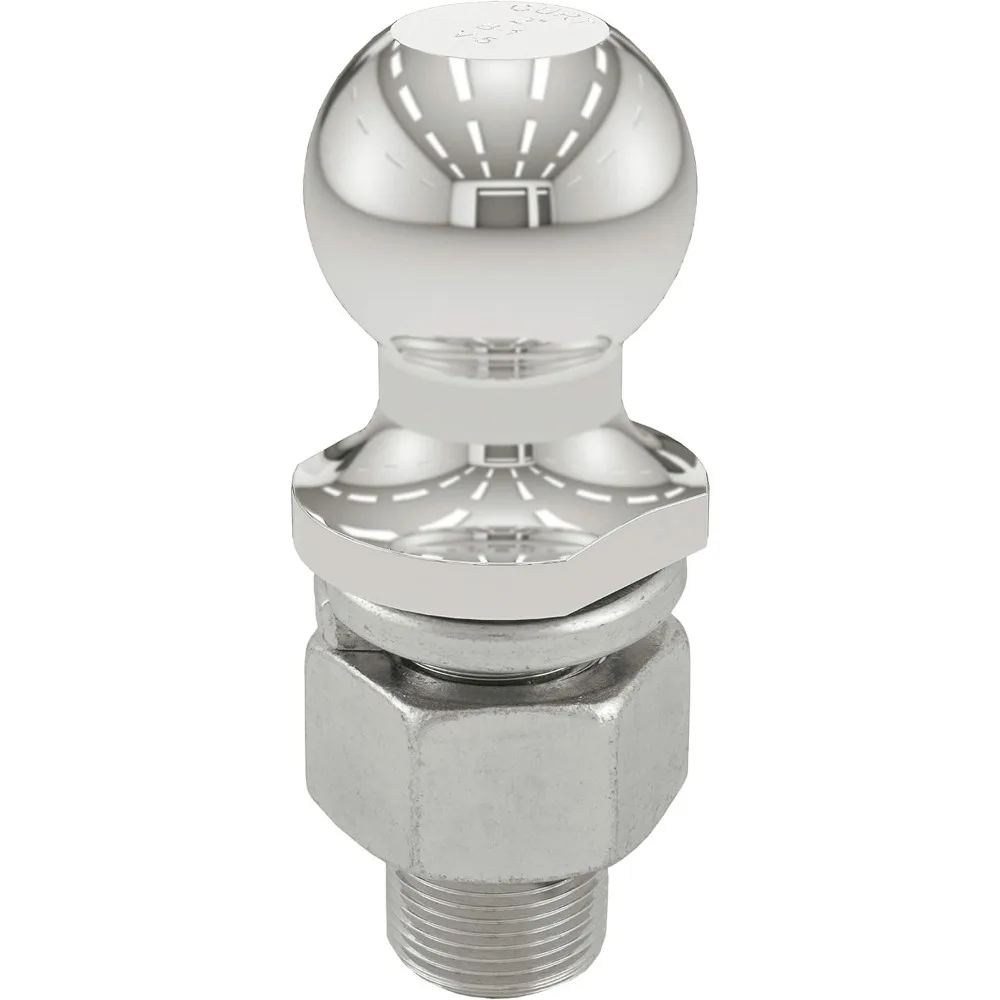 كرة وصلة مقطورة من الفولاذ المقاوم للصدأ، سعة 10,000 رطل، قطر 2 بوصة مع ساق آمنة للسحب