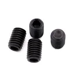 1/10/50pc M1.6 M2 M2.5 M3 M3.5 M4 M5 M6 M8 to M16 DIN916 Black 12.9 Steel Hex Hexagon Socket Allen Cup Point Grub Bolt Set Screw