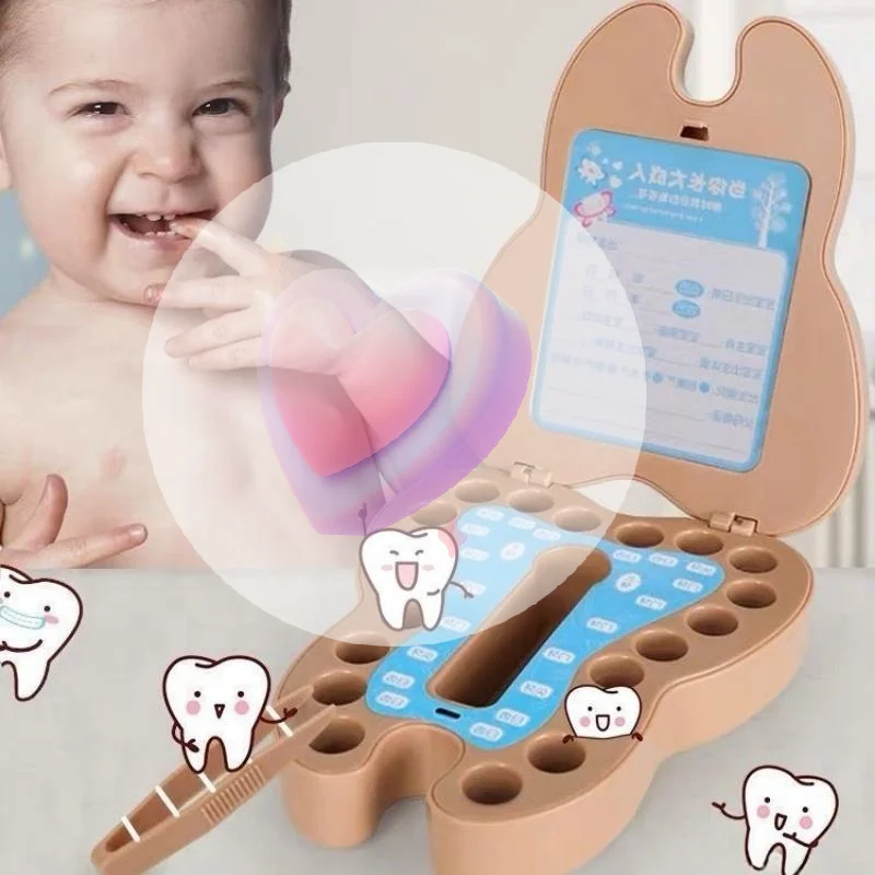 1 pçs coleção caixa comemorativa para meninas e meninos mudar dentes caixa de coleção das crianças caixa de armazenamento de dentes do bebê
