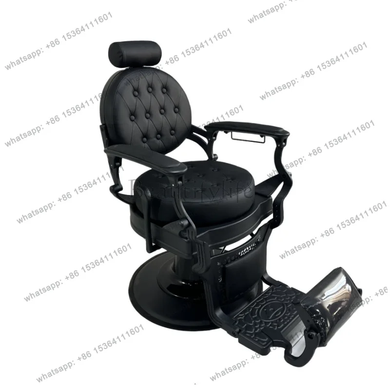 

The hair cutting chair can be rotated and lifted, and the high-end hair salon barber chair can be lifted.